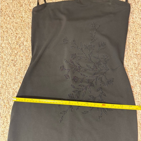 Roberta Black Strapless Embellished Sheath Maxi Dress - Picture 11 of 16